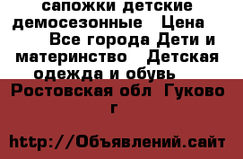 сапожки детские демосезонные › Цена ­ 500 - Все города Дети и материнство » Детская одежда и обувь   . Ростовская обл.,Гуково г.